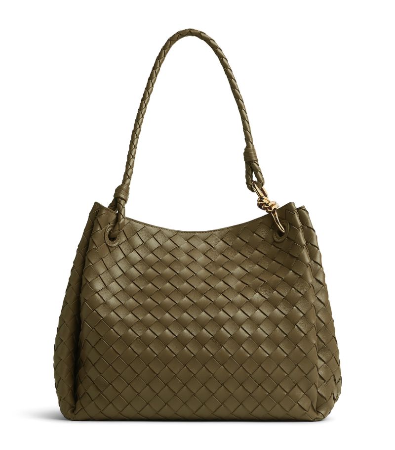 Bottega Veneta Bottega Veneta Large Lambskin Andiamo Parachute Shoulder Bag