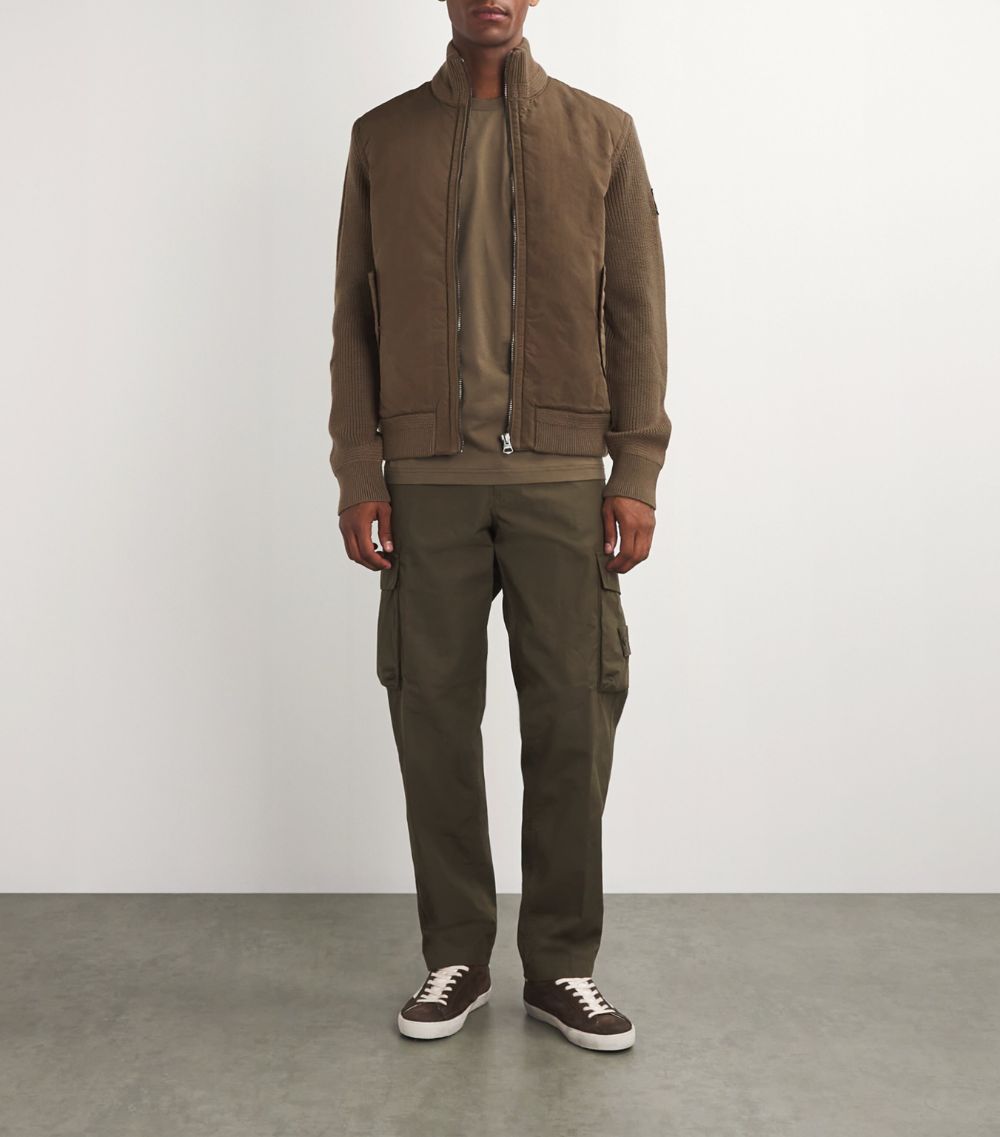 Belstaff Belstaff Merino Wool-Trim Hybrid Ward Cardigan