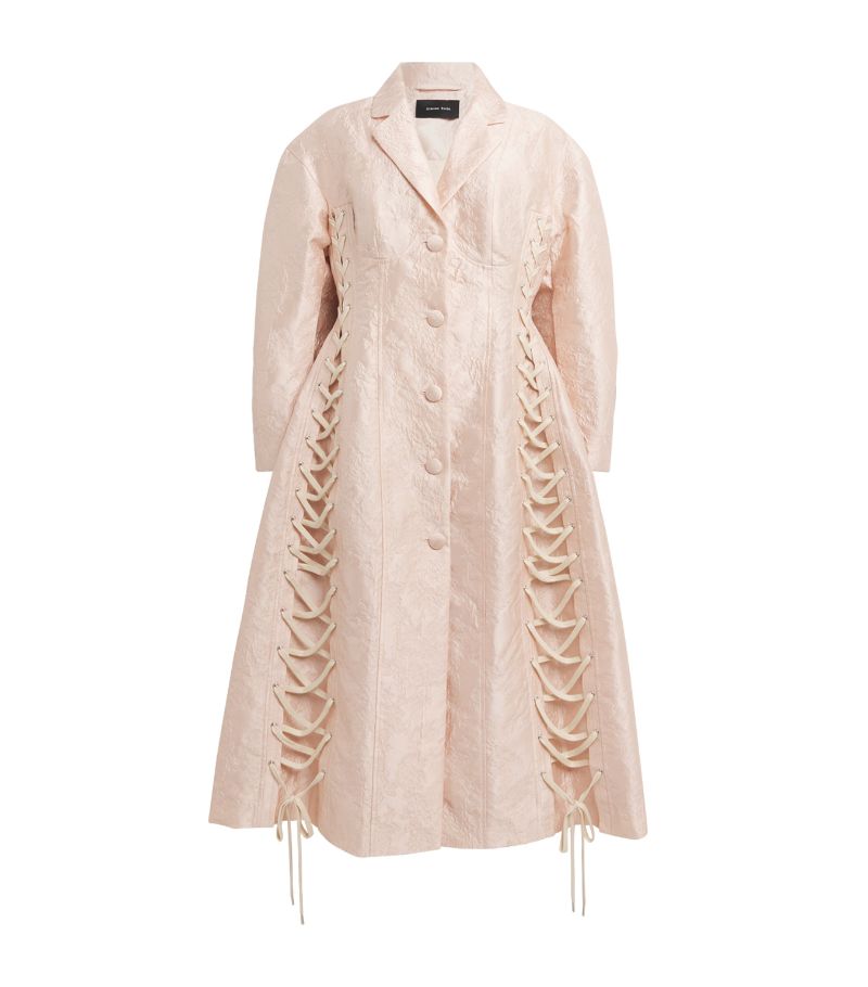 Simone Rocha Simone Rocha Sculpted Lace-Up Corset Coat