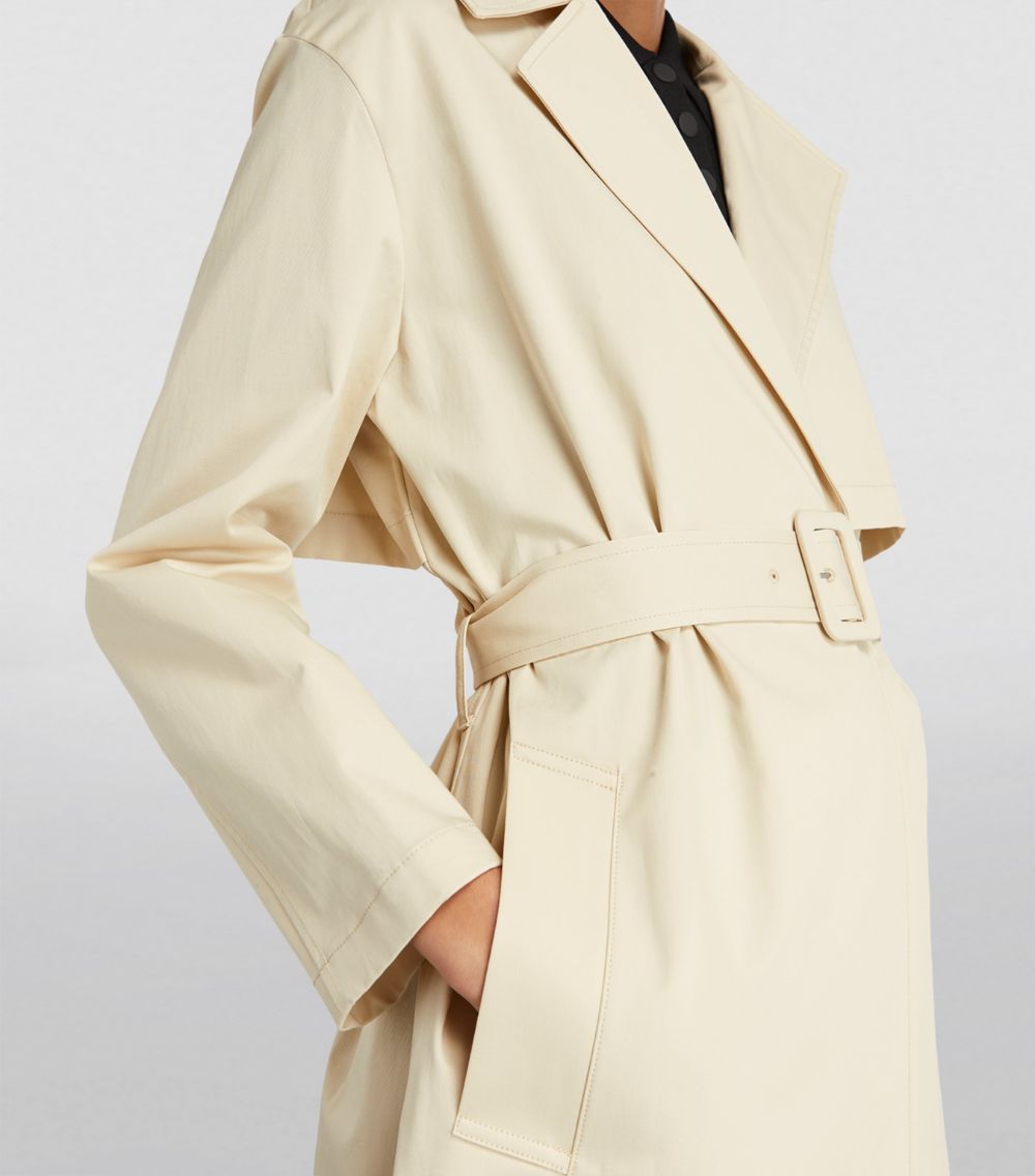 Theory Theory Stretch-Cotton Belted Trench Coat