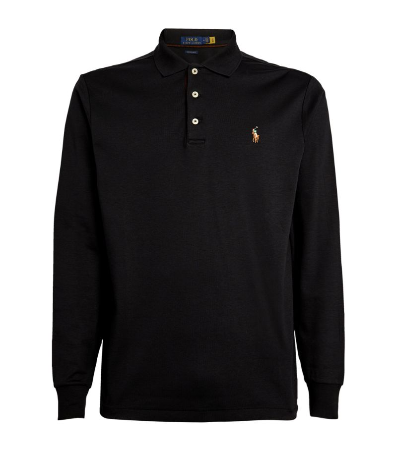 Polo Ralph Lauren Polo Ralph Lauren Pima Cotton Long-Sleeved Polo Shirt