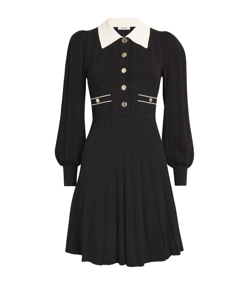  Sandro Collared Mini Dress