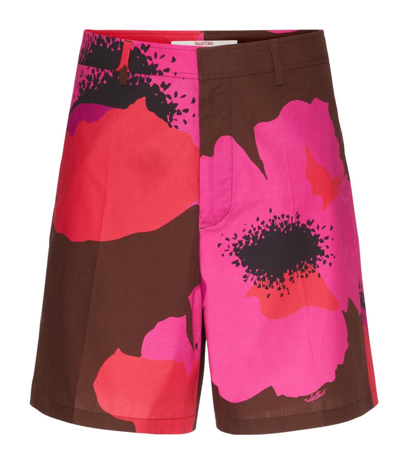 VALENTINO GARAVANI Valentino Garavani Cotton Floral Bermuda Shorts