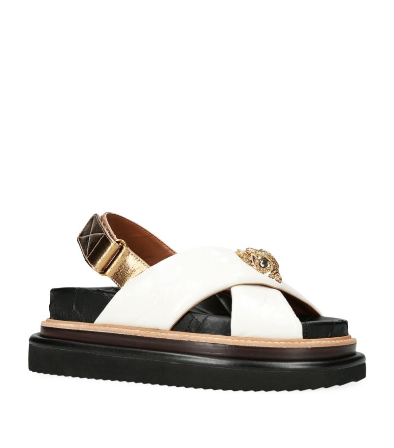 Kurt Geiger London Kurt Geiger London Leather Orson Cross-Strap Sandals