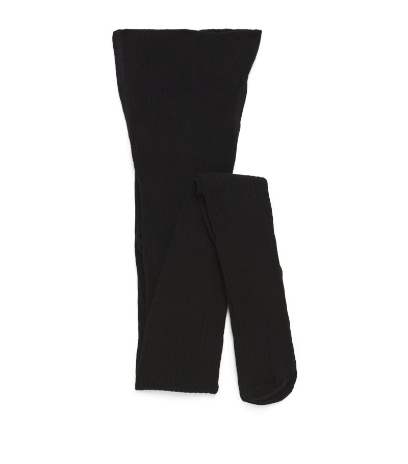 Max Mara Max Mara Cotton-Blend Ribbed Tights