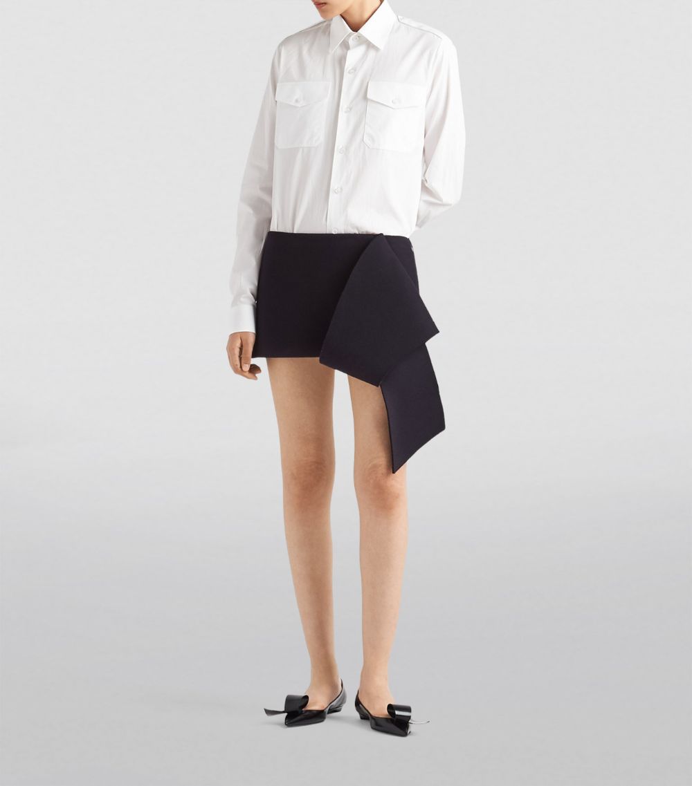 Prada Prada Cotton Poplin Logo Shirt