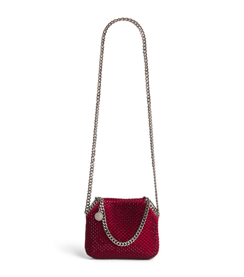 Stella McCartney Stella Mccartney Mini Crystal-Mesh Falabella Cross-Body Bag