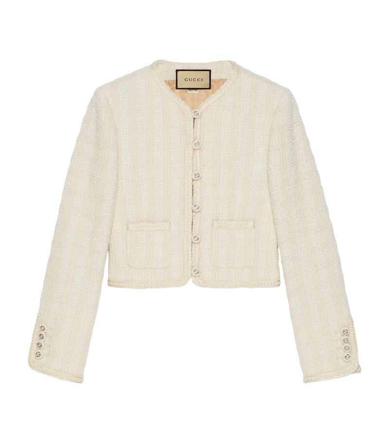 Gucci Gucci Tweed Cropped Jacket