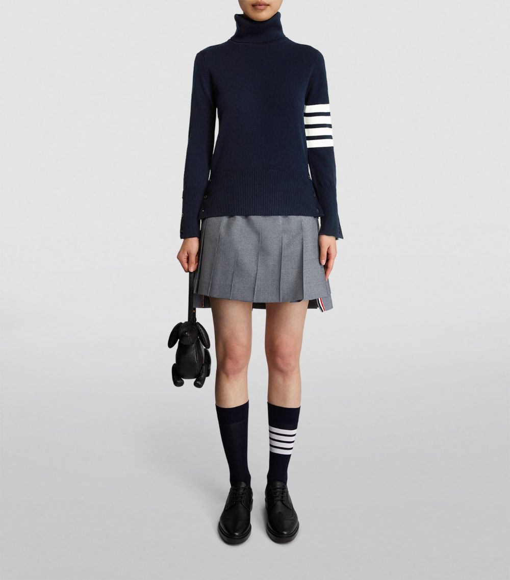 Thom Browne Thom Browne Cashmere 4-Bar Rollneck Sweater