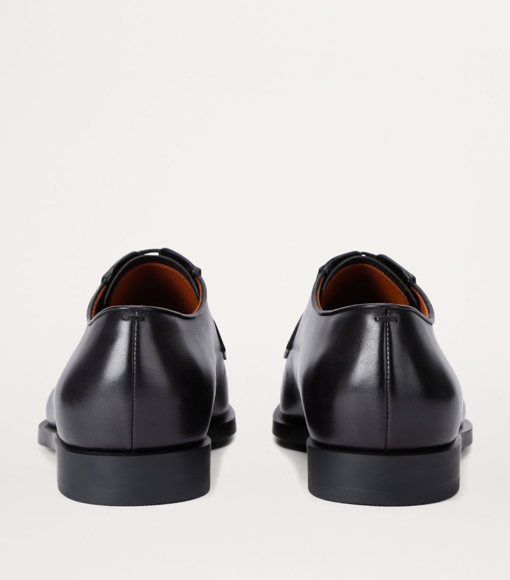 zegna Zegna Leather Classic Flex Derby Shoes