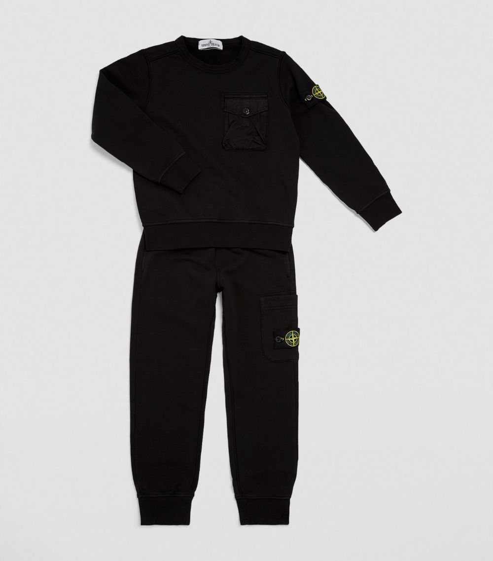 Stone Island Junior Stone Island Junior Cotton Fleece Sweatpants (4-14 Years)