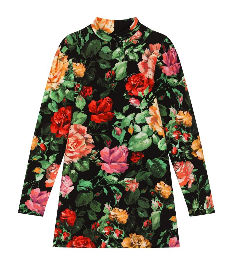 Dolce & Gabbana Dolce & Gabbana Kids Floral Long-Sleeve Dress (8-12+ Years)