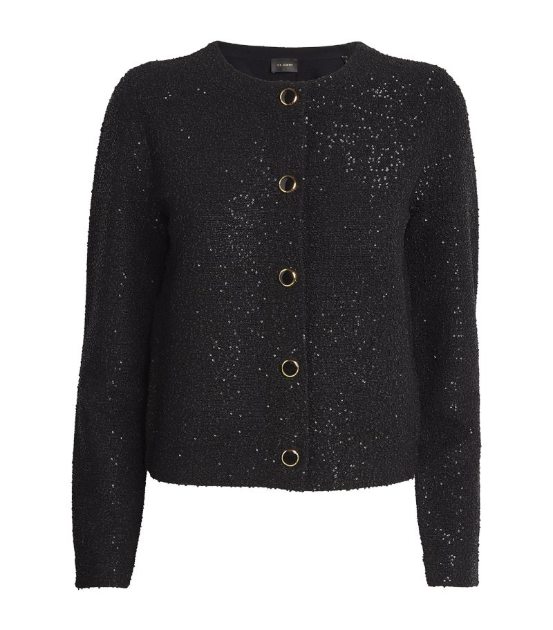 St. John St. John Embellished Cardigan