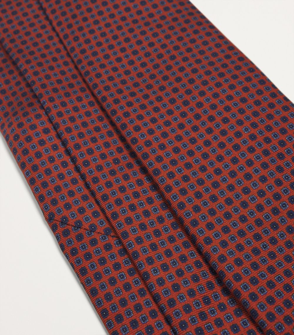 Corneliani Corneliani Silk Geometric Jacquard Tie