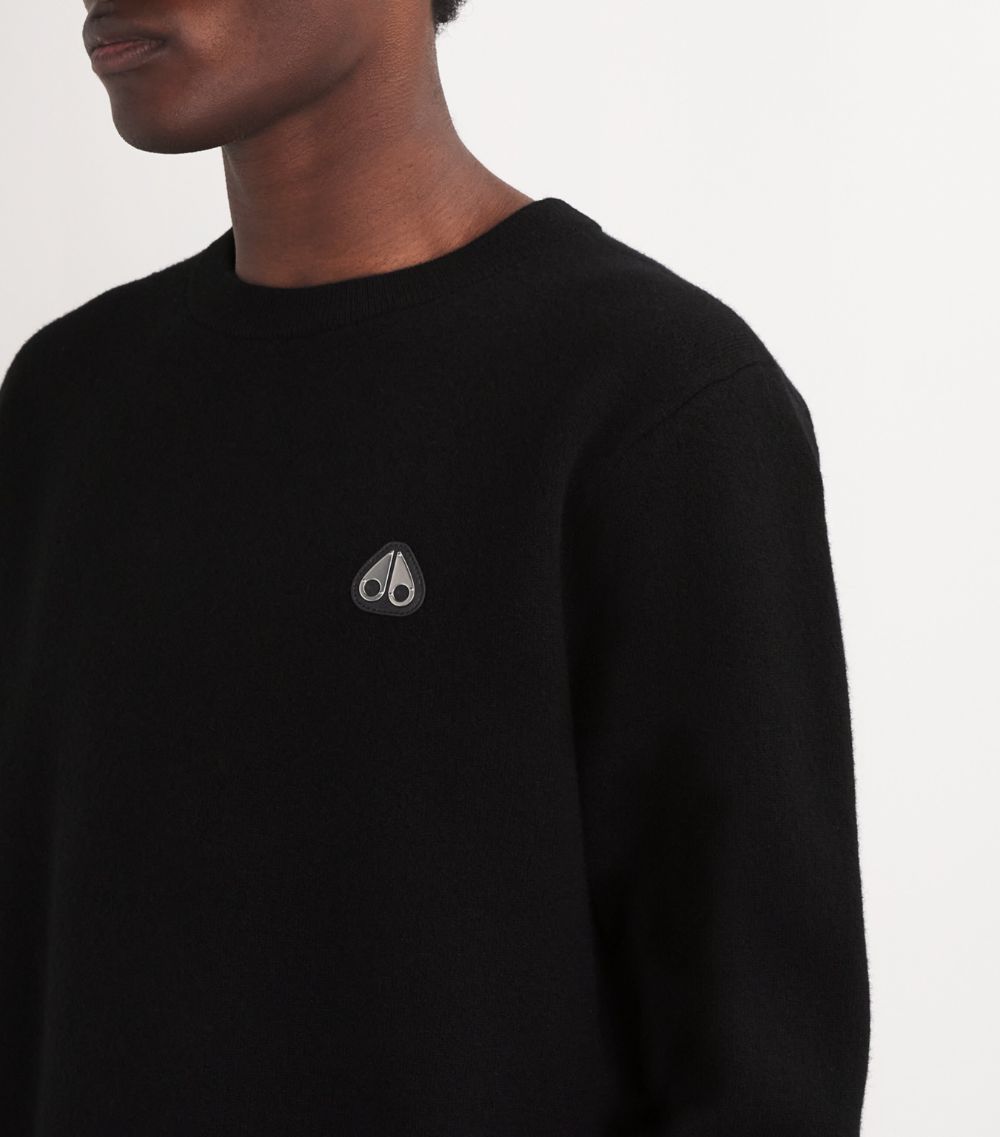 Moose Knuckles Moose Knuckles Wool-Cashmere Logo Sweater