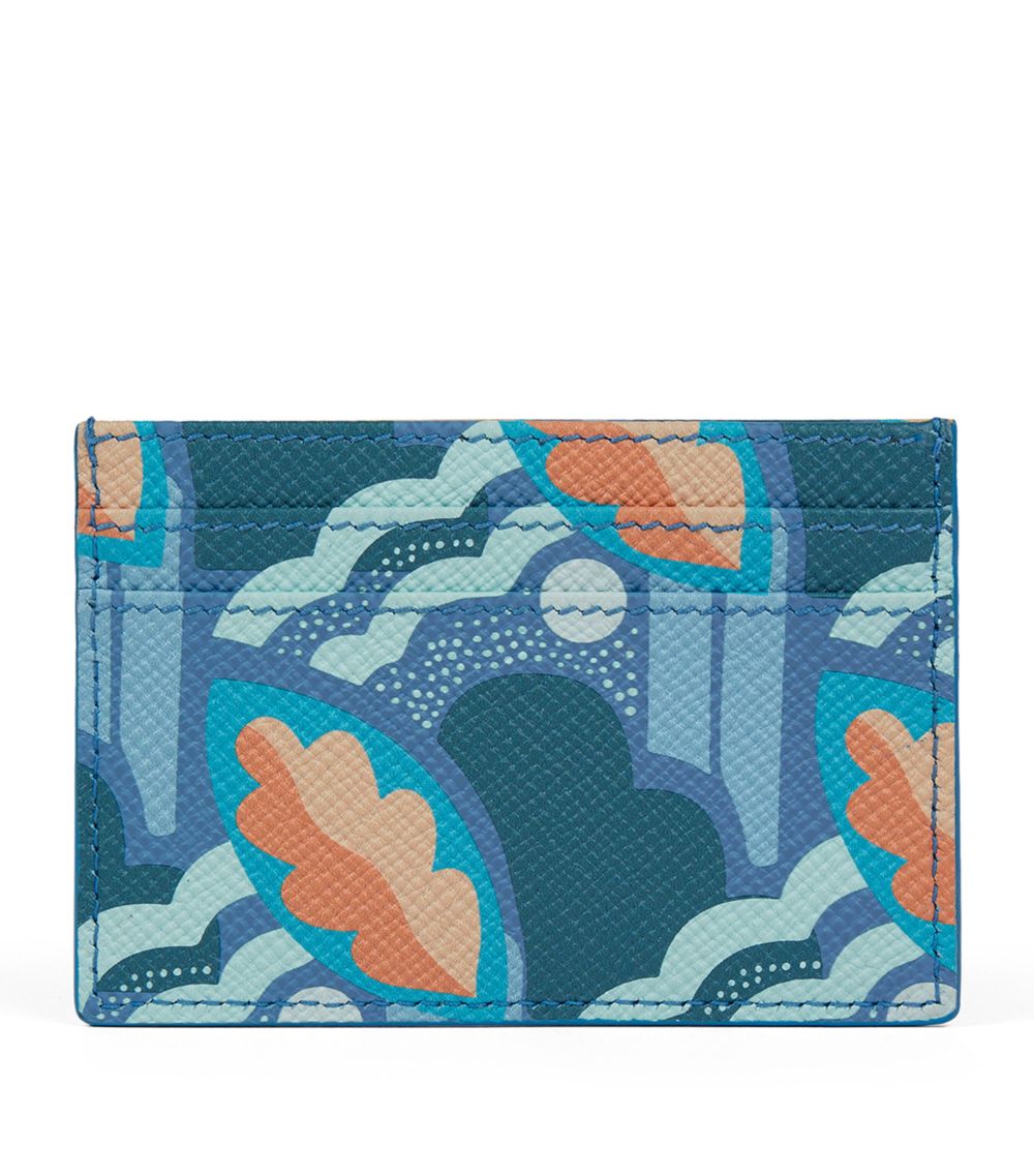 Smythson Smythson Leather Panama Bloom Card Holder