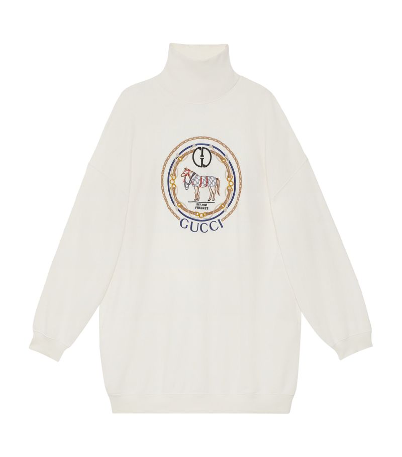 Gucci Gucci Embroidered High-Neck Sweater