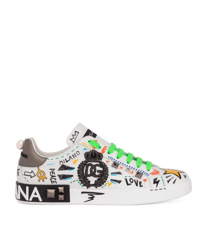 Dolce & Gabbana Dolce & Gabbana Graffiti Low-Top Sneakers