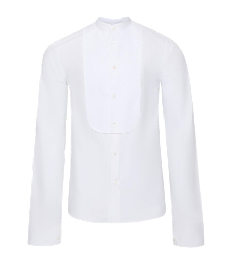 Jw Anderson Jw Anderson Open-Sleeve Collarless Tuxedo Shirt