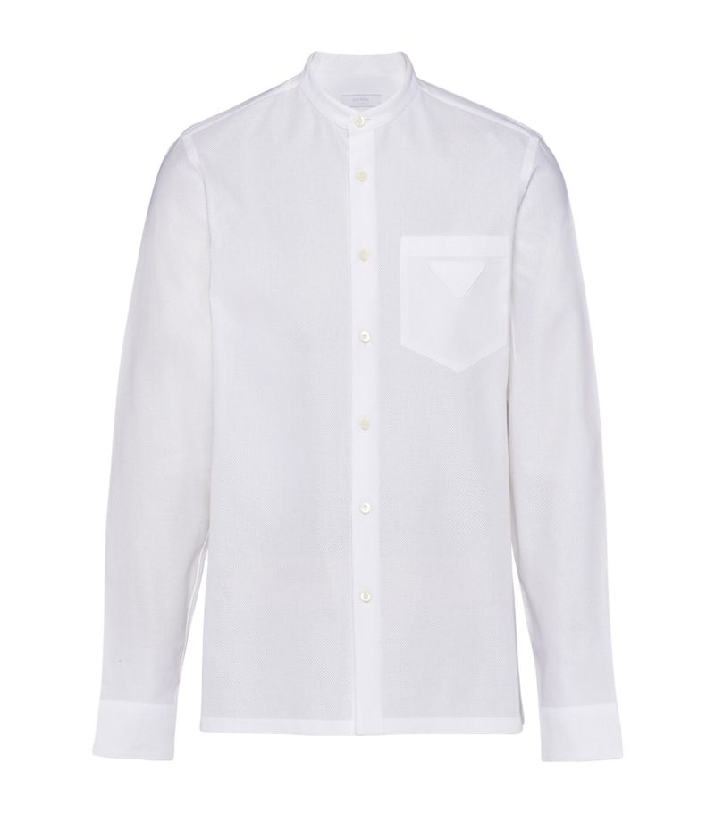 Prada Prada Linen Logo Shirt