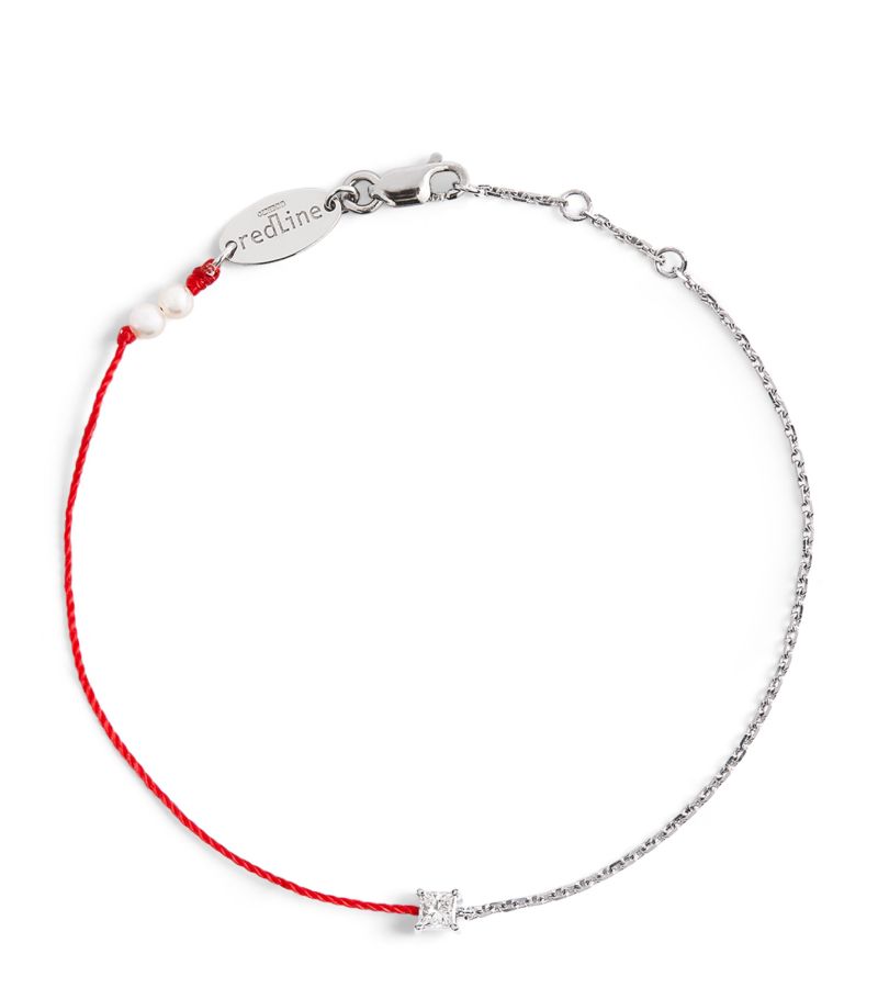 Redline Redline White Gold and Diamond Royal String Bracelet