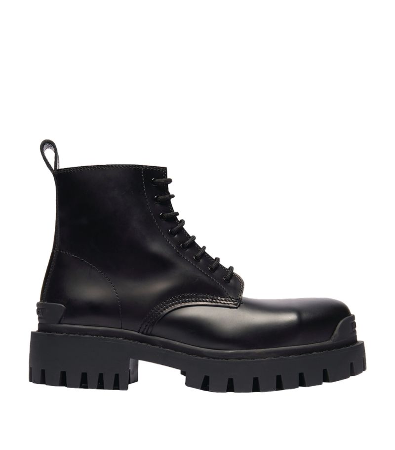 Balenciaga Balenciaga Leather Strike Boots