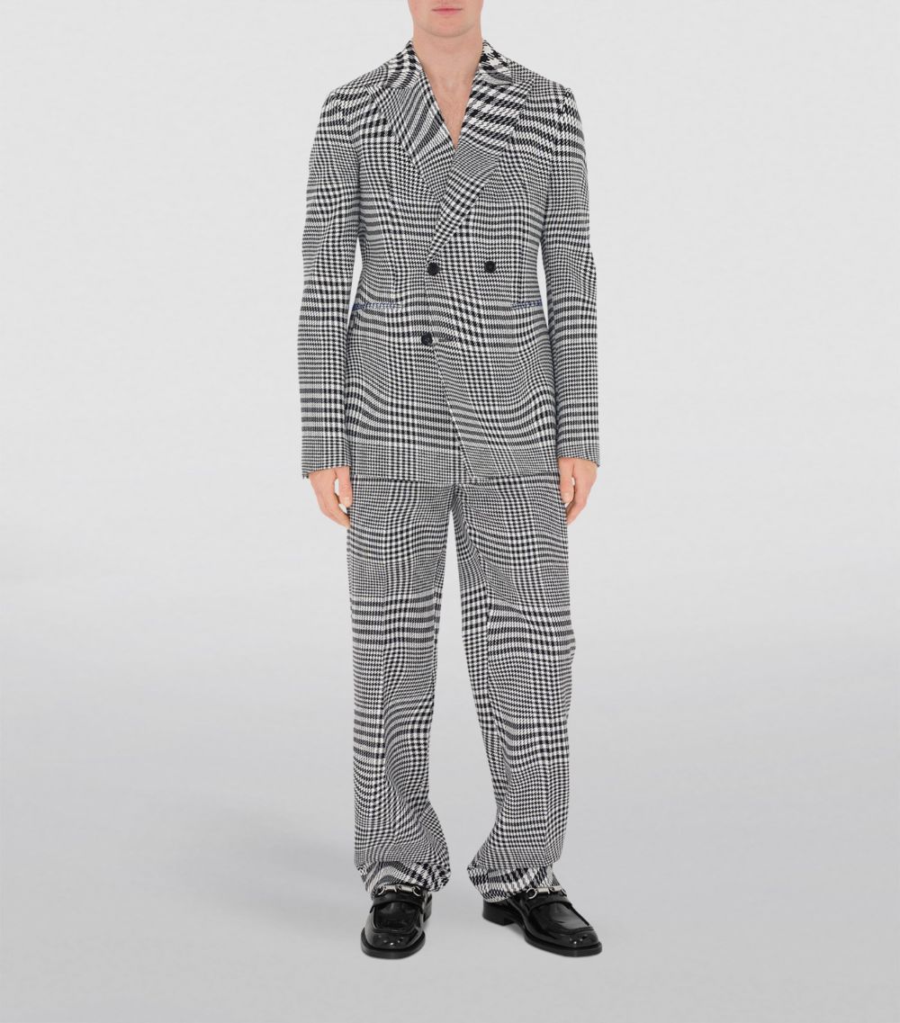 Burberry Burberry X Harrods Exclusive Wool Check Tailored Trousers