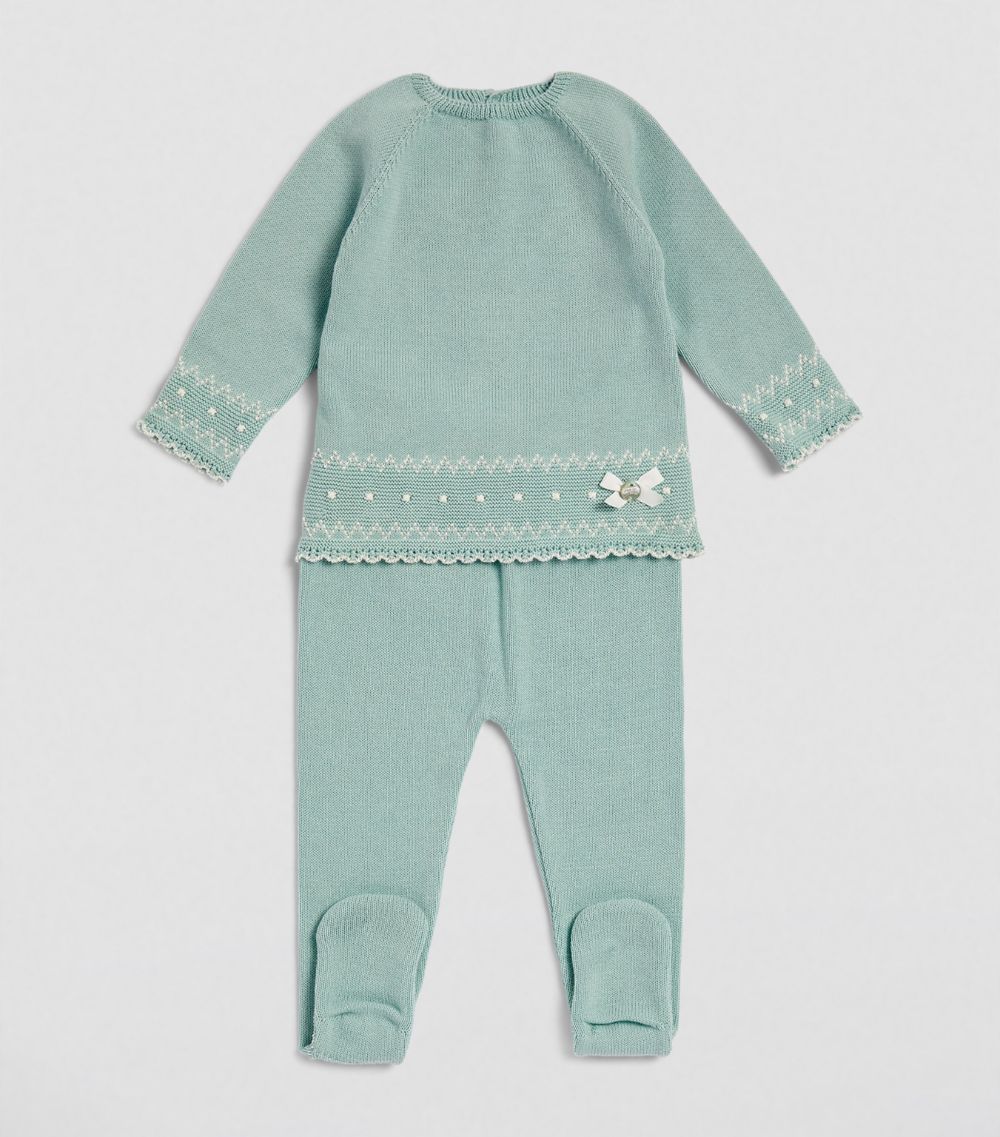Paz Rodriguez Paz Rodriguez Knitted Sweater And Leggings Set (0-12 Months)