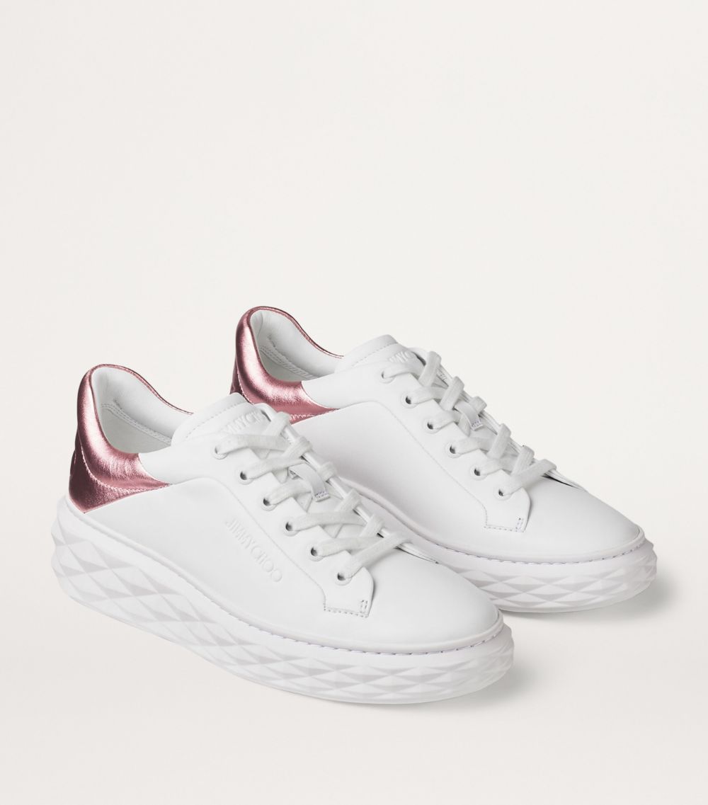 Jimmy Choo Jimmy Choo Diamond Maxi Leather Sneakers