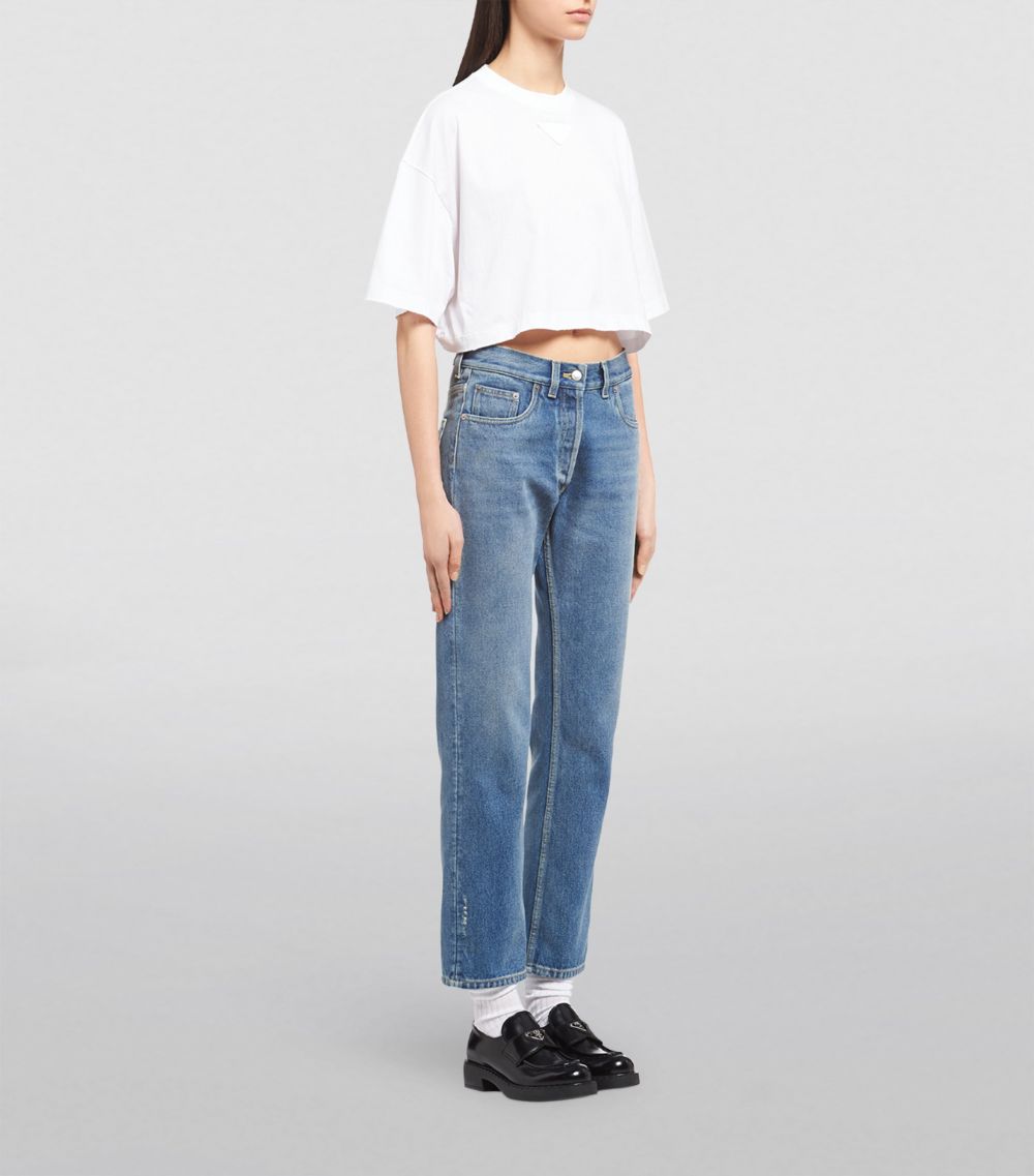 Prada Prada Low-Rise Straight-Leg Jeans