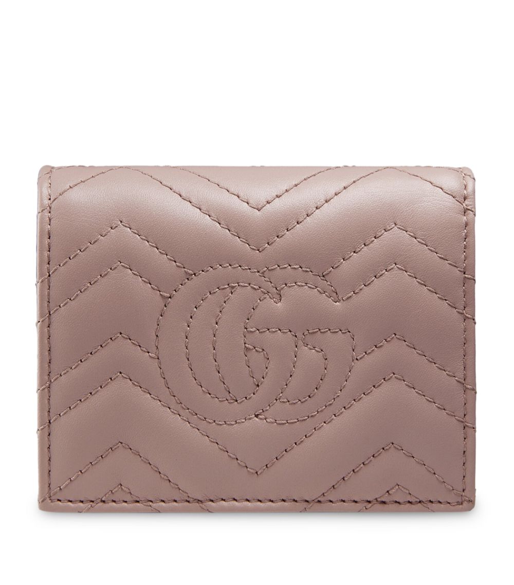 Gucci Gucci Leather Gg Marmont Card Case