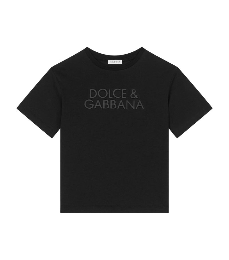 Dolce & Gabbana Dolce & Gabbana Kids Cotton Logo T-Shirt (8-12+ Years)