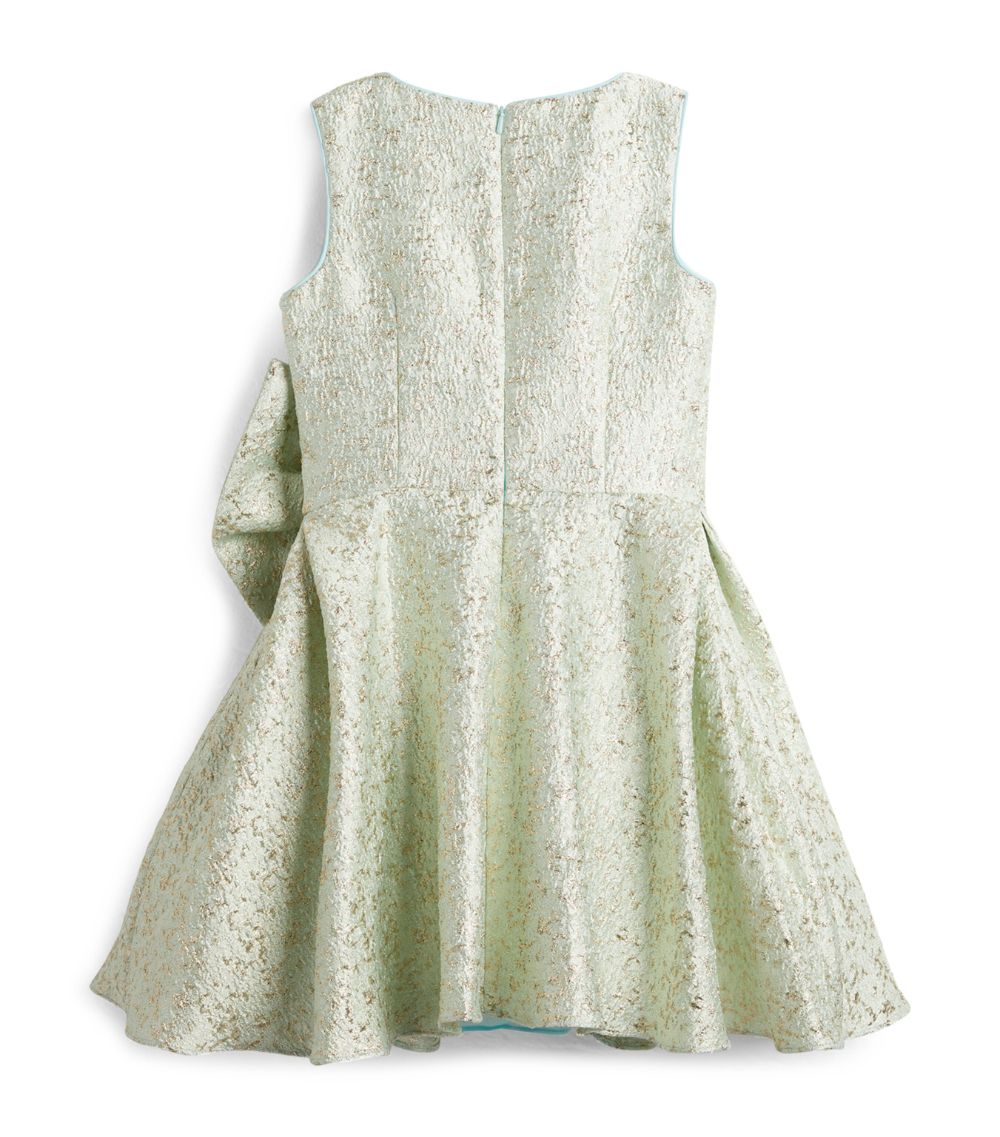 David Charles David Charles Bow-Detail Jacquard Dress (8-16 Years)