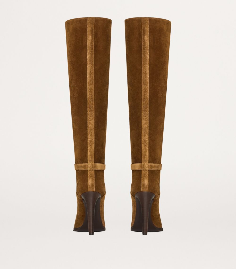 Saint Laurent Saint Laurent Suede Diane Boots 100