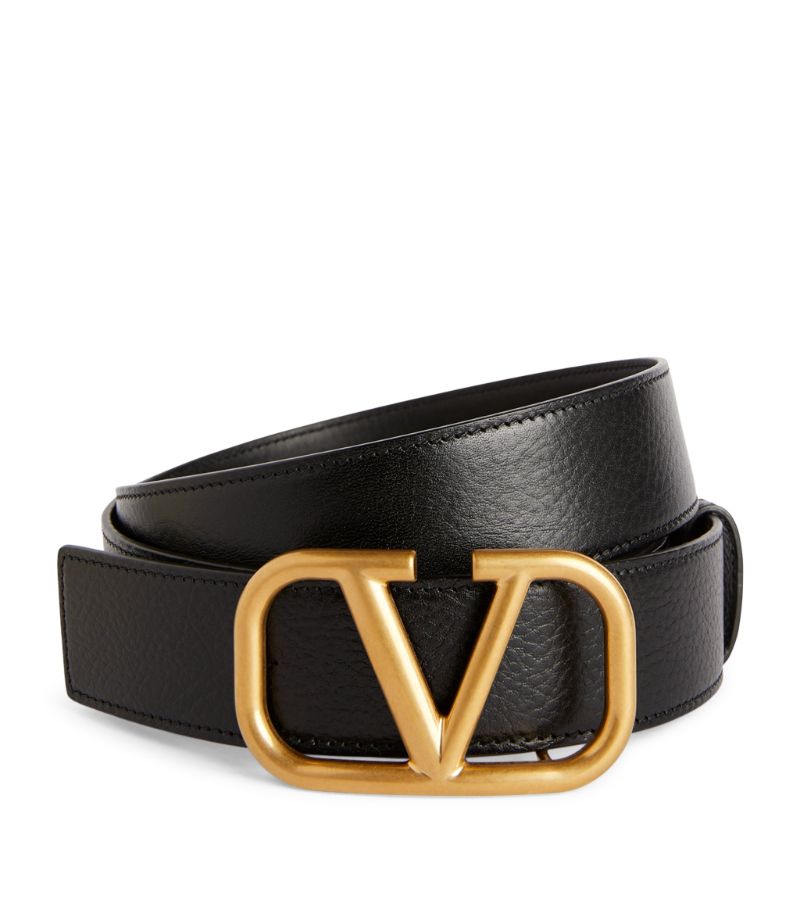 VALENTINO GARAVANI Valentino Garavani Valentino Garavani Leather VLOGO Belt