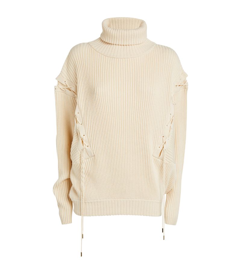 Palmer//Harding Palmer//Harding Wool-Cotton Rollneck Sweater
