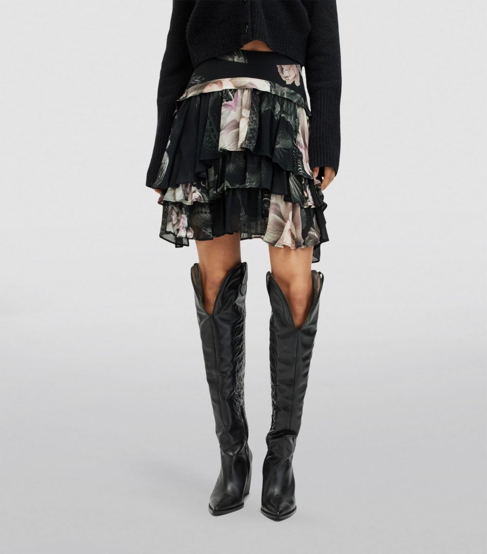 Allsaints Allsaints Valley Print Cavarly Mini Skirt