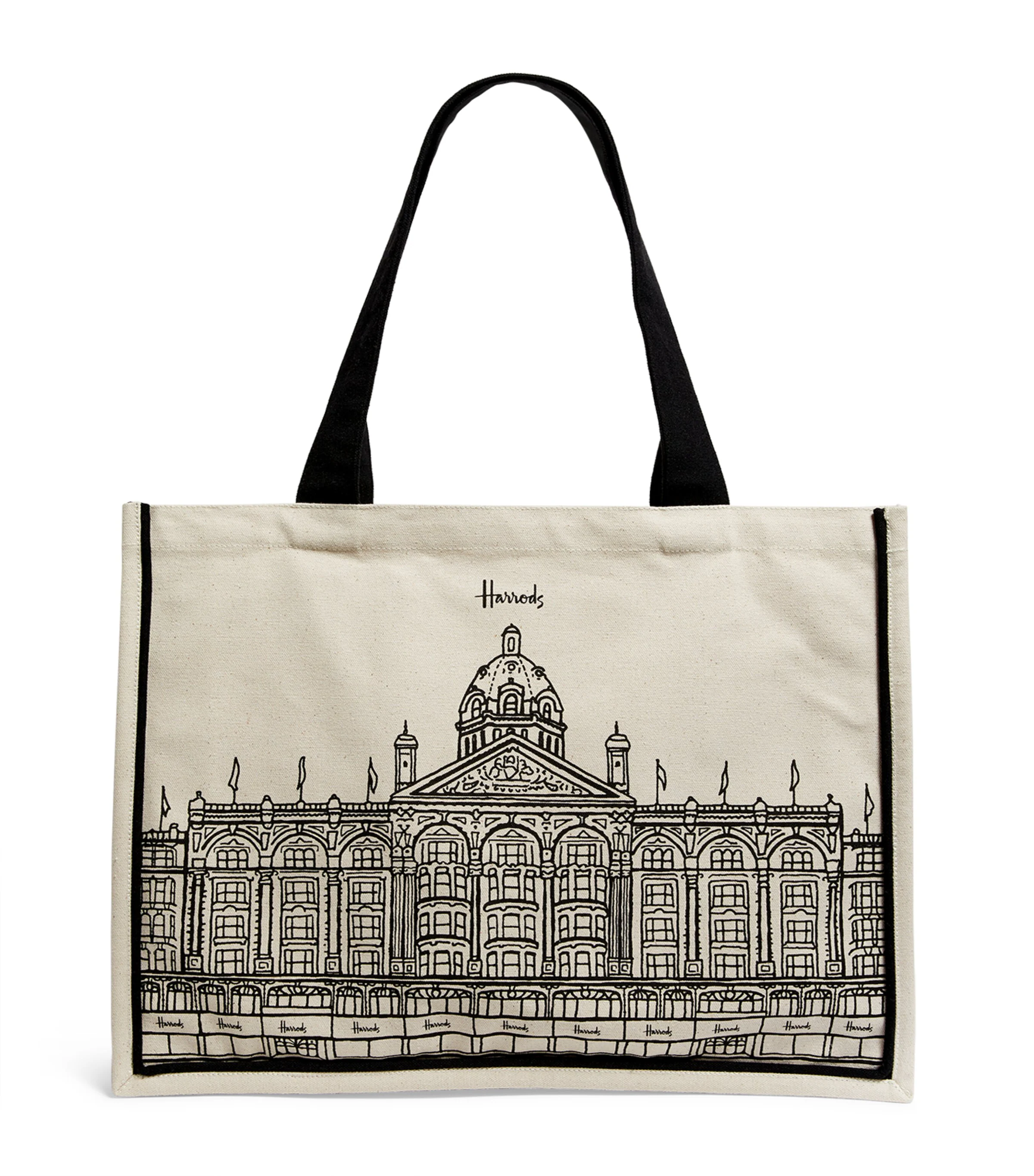 Harrods Large Harrods Outline Tote Bag