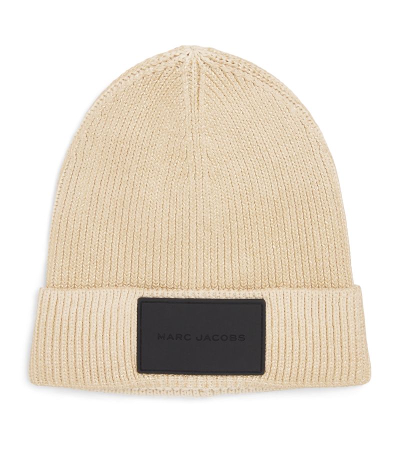 Marc Jacobs Kids Marc Jacobs Kids Cotton Logo Beanie