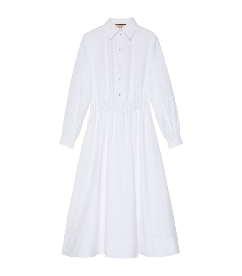 Gucci Gucci Oxford Cotton Midi Dress