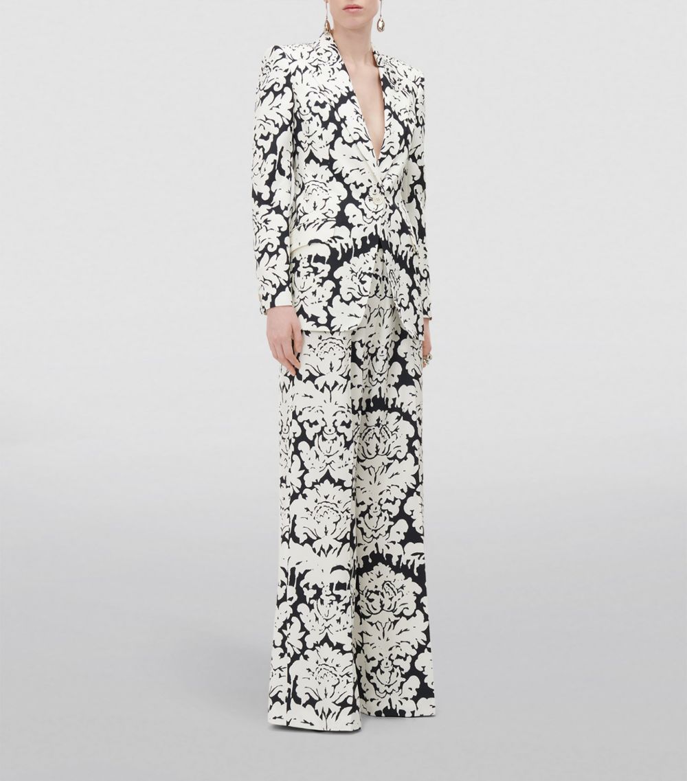 Alexander McQueen Alexander Mcqueen Damask Tailored Trousers