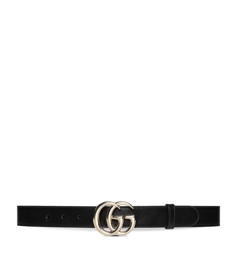 Gucci Gucci Leather Gg Marmont Thin Belt