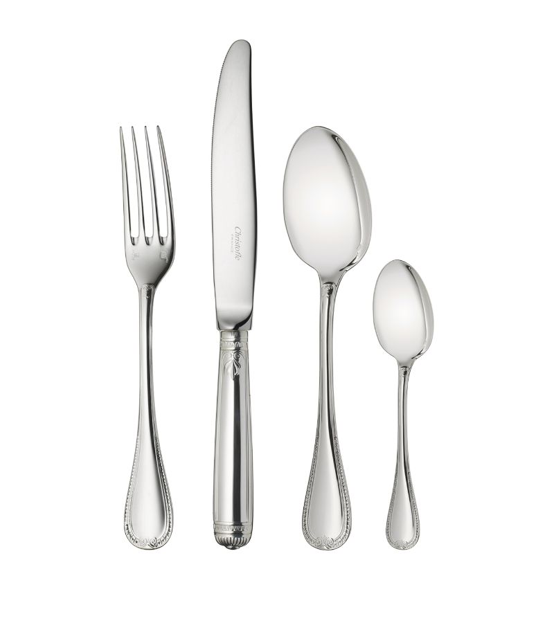 Christofle Christofle Malmaison Silver-Plated 24-Piece Cutlery Set