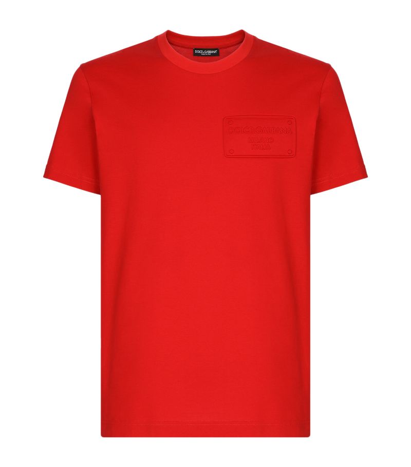 Dolce & Gabbana Dolce & Gabbana Embossed Logo T-Shirt