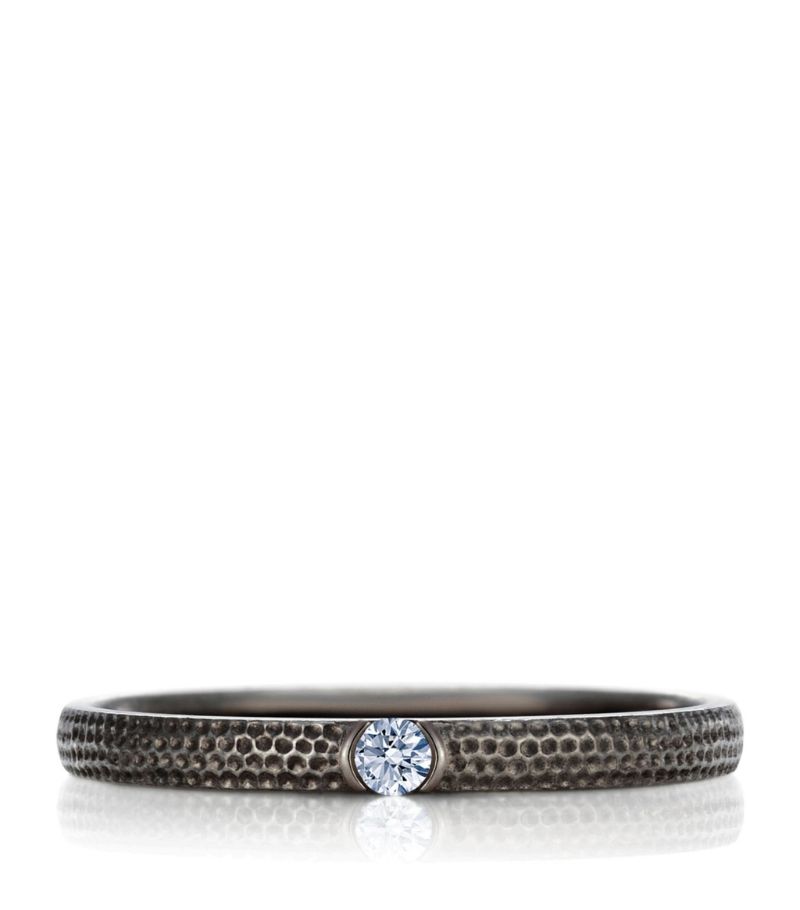 De Beers Jewellers De Beers Jewellers Black Gold And Diamond Talisman Azulea Ring