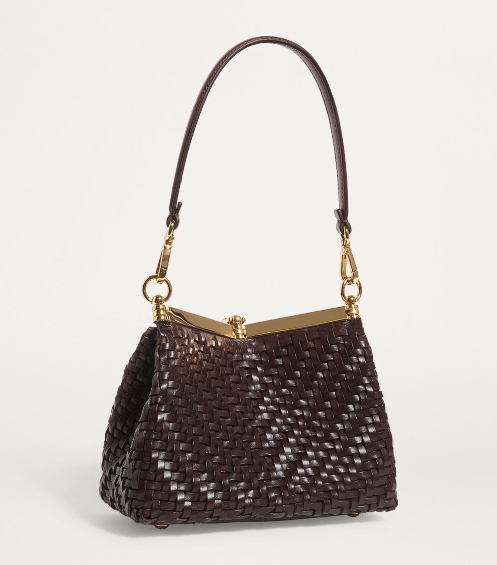 Etro Etro Small Woven Leather Vela Shoulder Bag