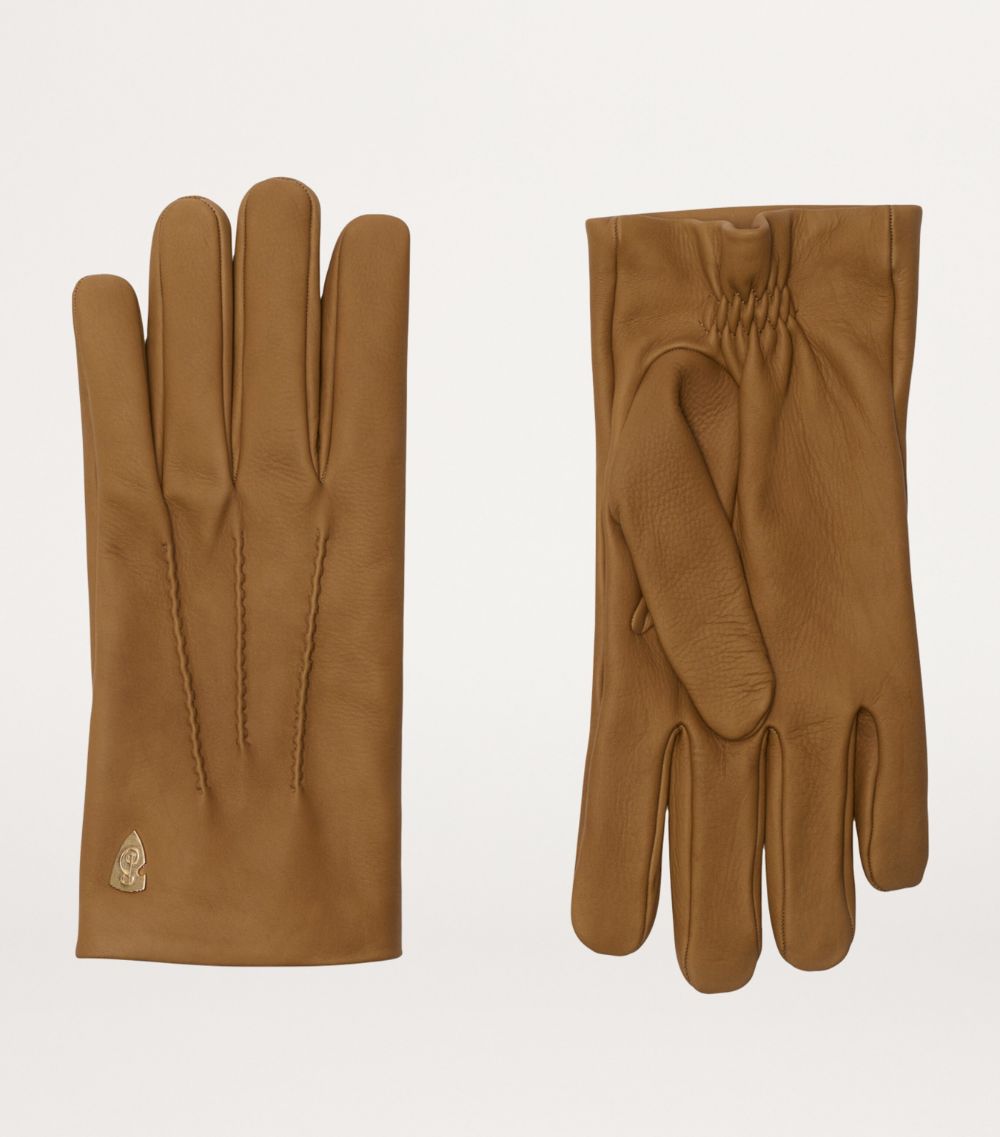 Burberry Burberry Leather B Shield Gloves