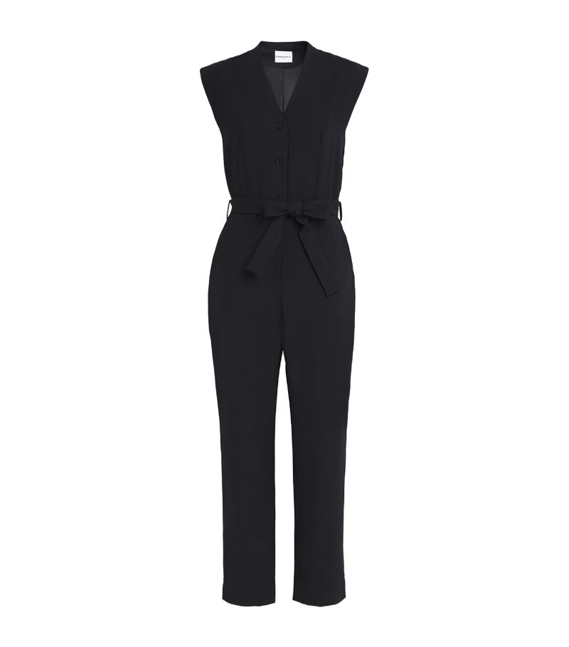  Claudie Pierlot Wool-Blend Belted Jumpsuit