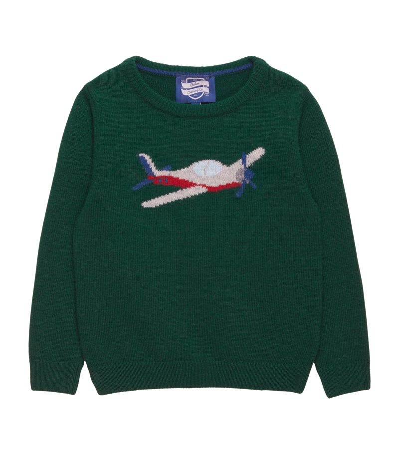 Trotters Trotters Wool-Blend Plane Sweater (6-11 Years)