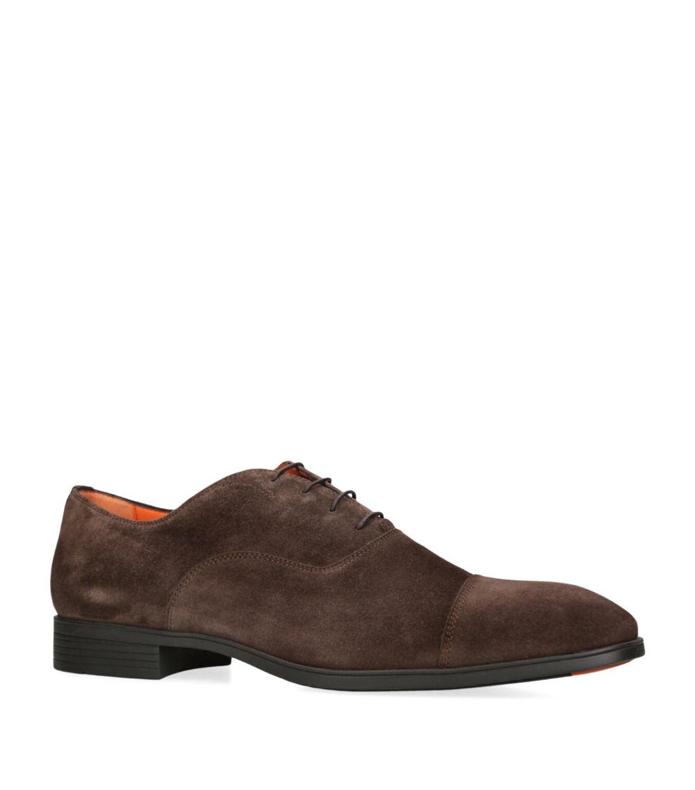 Santoni Santoni Suede New Simon Oxford Shoes